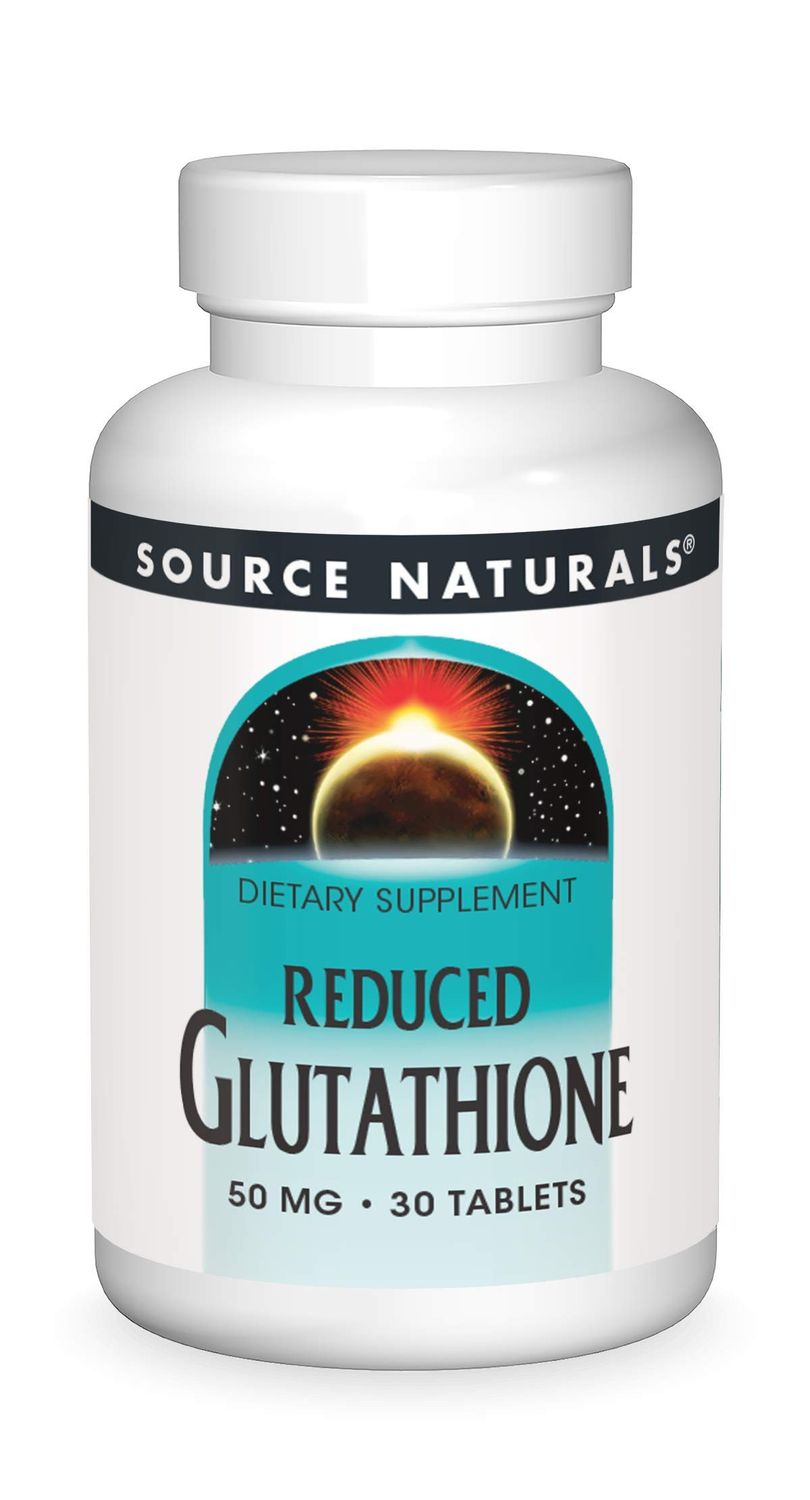Source Naturals Glutathione, Supplement for Liver Support, 50mg - 30 Tablets