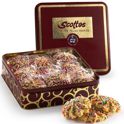 Scotto&#39;s Cookies Bakery Fresh Favorites - Pack of 18 Assorted Chocolate Chip Cookies, Gourmet Cookies with Rainbow Sprinkles - Birthday Treats, Thank You, Care Package, July 4th Gift Baskets Food N...