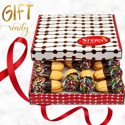 Italian Cookie Gift Box Mothers Day Gifts for Mom Gourmet Food Baskets 10 Count Kosher, Dairy Free &amp; Nut Free Sterns Bakery