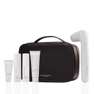 SHANI DARDEN SKIN CARE Sculpt &amp; Firm Travel Kit, Facial Sculpting Wand, Attachments, Retinol Reform &amp; Lactic Serums, Peptide Cream &amp; Pep Gel, 7 Items