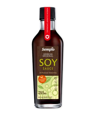SEMPIO Korean Original Soy Sauce - Authentic Korean Asian Cuisine, Premium Glass bottle 8.45 fl oz 250mL, Gluten-Free, Vegan, Non-GMO