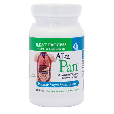 Morter HealthSystem AlkaPan Best Process Alkaline - Natural Digestive Supplement - Pancreatic Enzymes with Antioxidant-Rich Superfoods &amp; Digestive Herbs