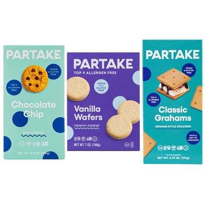 Gluten Free Cookie Variety Pack by Partake Foods Vegan Dairy Free, Peanut Free, Egg Free, Wheat Free Allergy Friendly Cookies Safe School Snack for Kids 5.5 Ounce Pack of 3, GrahamsWafersSoft Cooki...