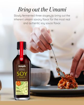 SEMPIO Korean Original Soy Sauce - Authentic Korean Asian Cuisine, Premium Glass bottle 8.45 fl oz 250mL, Gluten-Free, Vegan, Non-GMO