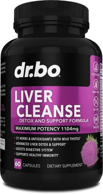 Liver Cleanse Detox Support Supplement - Complete Health Repair Pills with Artichoke, Berberine, Turmeric Herbs - Aid Gallbladder Care Formula Capsules &amp; Natural Milk Thistle Dandelion Supplements