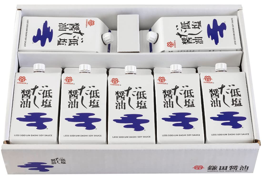 Kamada Less Sodium Dashi Soy Sauce 7cartons 200ml each