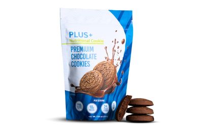 Plus Nutritional Premium Gluten Free Chocolate Cookies With Real Cocoa No Artificial Colors, No Flavors or Preservatives with High Protein &amp; Calorie Chocolate Cookies for Healthy Snacking 8 Cookies...