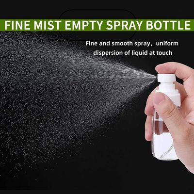 TOSERSPBE Spray Water Bottle Hair Mister, Fine Mist Stylist Sprayers 360 Empty Small Misting Spritzer, Perfume Atomizer with Pump Clear Containers 2PCS2oz