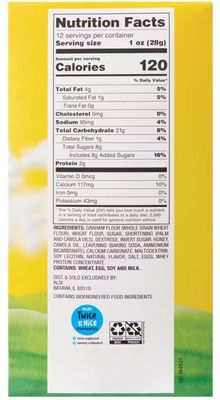 Benton Mini Bear Honey Grahams Snack Packs Mini Animal Cracker Cookies, On the Go, 12 Individual Pouches, 1 oz Each, 1 Pack School Friendly, Nut Free, No High-Fructose Corn Syrup