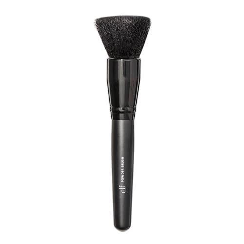 e.l.f. Powder Brush, Versatile Makeup Brush For Powder Or Blush, Creates A Sculpted Look, Made With Synthetic Bristles, Vegan &amp; Cruelty-Free