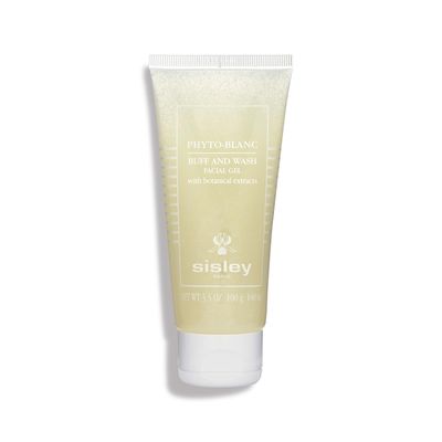 Sisley Paris Phyto-Blanc Buff and Wash Facial Gel - 100 mL - Cleanser &amp; Exfoliator for Soft, Radiant Skin