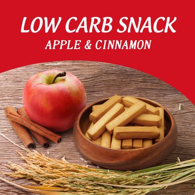 Biscotti Low Carb Almond Cookies Snacks 5 oz 142 g, Apple &amp; Cinnamon, No Gluten 1 bag