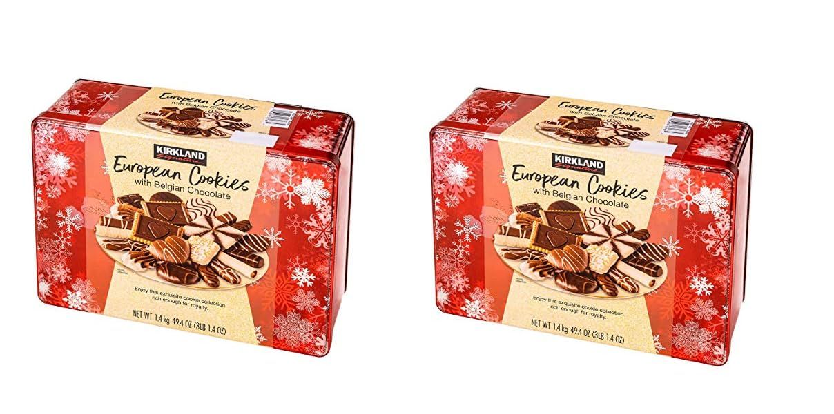 Kirkland Signature European Cookies With Belgian Chocolate, 49.4 oz 2 Pack