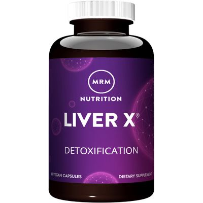 MRM Nutrition Liver X Detoxification Daily Liver Support Antioxidants BIOSORBa Milk Thistle Complex with 5X Absorption 30 Servings
