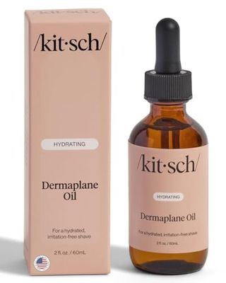 Kitsch Hydrating Dermaplane Oil, Face Shaving Oil for Women - use with Dermaplaning Tool, Razor, Shaver or Microblades for Face for Close Shave, with jojoba, vitamin E, grapeseed &amp; argan oil - 2oz