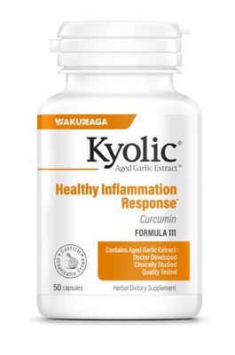 Kyolic Aged Garlic Extract Formula 111, Healthy Inflammation Response, 50 Capsules Packaging May Vary
