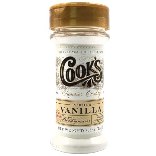 Cooks, Vanilla Powder, Worlds Finest Gourmet Fresh Premium Vanilla, 4.5 oz, 2 Pack