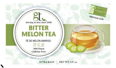 GT Bitter Melon Tea, 1.27 Ounce Box 12 Tea Bags
