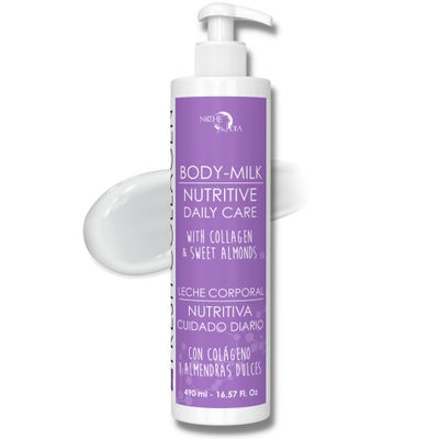 Noche Y Dia Fresh Collagen Body Milk - Moisturizing and Firming Lotion for Dry Skin with Lactic Acid &amp; Glycine - 500mL 16.57 fl oz