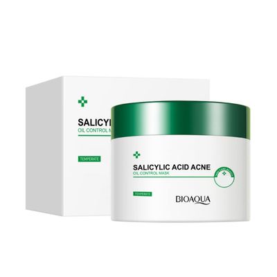 BIOAQUA Salicylic Acid Remove Acne Oil Control Mask Moisturizing Niacinamide Facial Skin Care 120g4.23oz