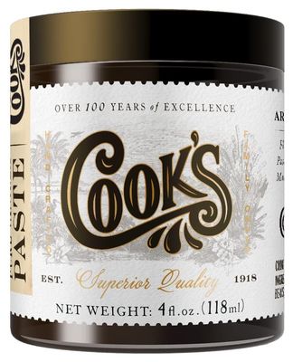 Cooks, Pure Vanilla Bean Paste Puree, Worlds Finest Gourmet Fresh Grade A Premium Vanilla 4 Ounce