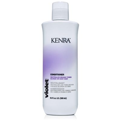 Kenra Violet Conditioner Eliminates Brassy Tones Purple Pigment Deposit Neutralizes Yellow Moisturizes Processed Hair Enhances Vibrancy of Blonde or Gray Hair Color Safe