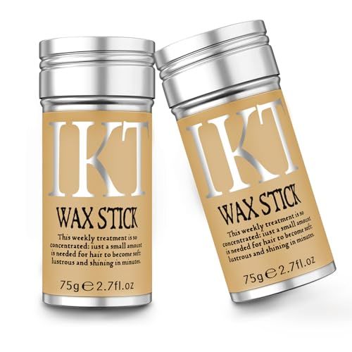 Hair Wax Edge Control Stick for Wigs, Bed Head Non-greasy Pomade for Frizz Control and Temporary Styling - Long Lasting, SOVONCARE 2.7 Oz Pack of 2