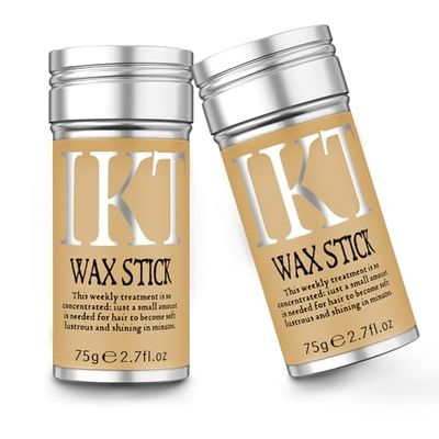 Hair Wax Edge Control Stick for Wigs, Bed Head Non-greasy Pomade for Frizz Control and Temporary Styling - Long Lasting, SOVONCARE 2.7 Oz Pack of 2