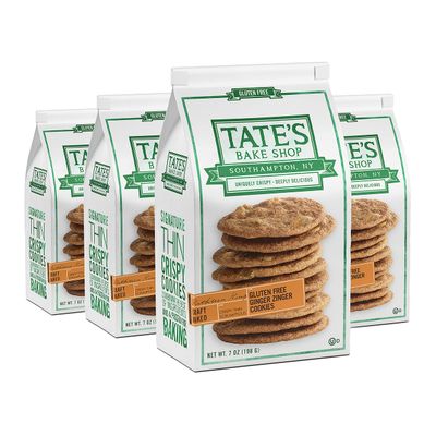 Tate&#39;s Bake Shop Gluten Free Ginger Zinger Cookies, 4 - 7 oz Bags