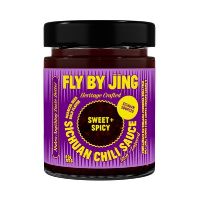 FLYBYJING SweetSpicy Sichuan Chili Sauce: Perfect for Noodles, Proteins, Veggies, Fish, Dumplings and Everything Else - Hot Sauce, Marinade and Glaze made wPremium Chilis - Vegan, 6oz Pack of 1