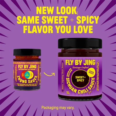 FLYBYJING SweetSpicy Sichuan Chili Sauce: Perfect for Noodles, Proteins, Veggies, Fish, Dumplings and Everything Else - Hot Sauce, Marinade and Glaze made wPremium Chilis - Vegan, 6oz Pack of 1