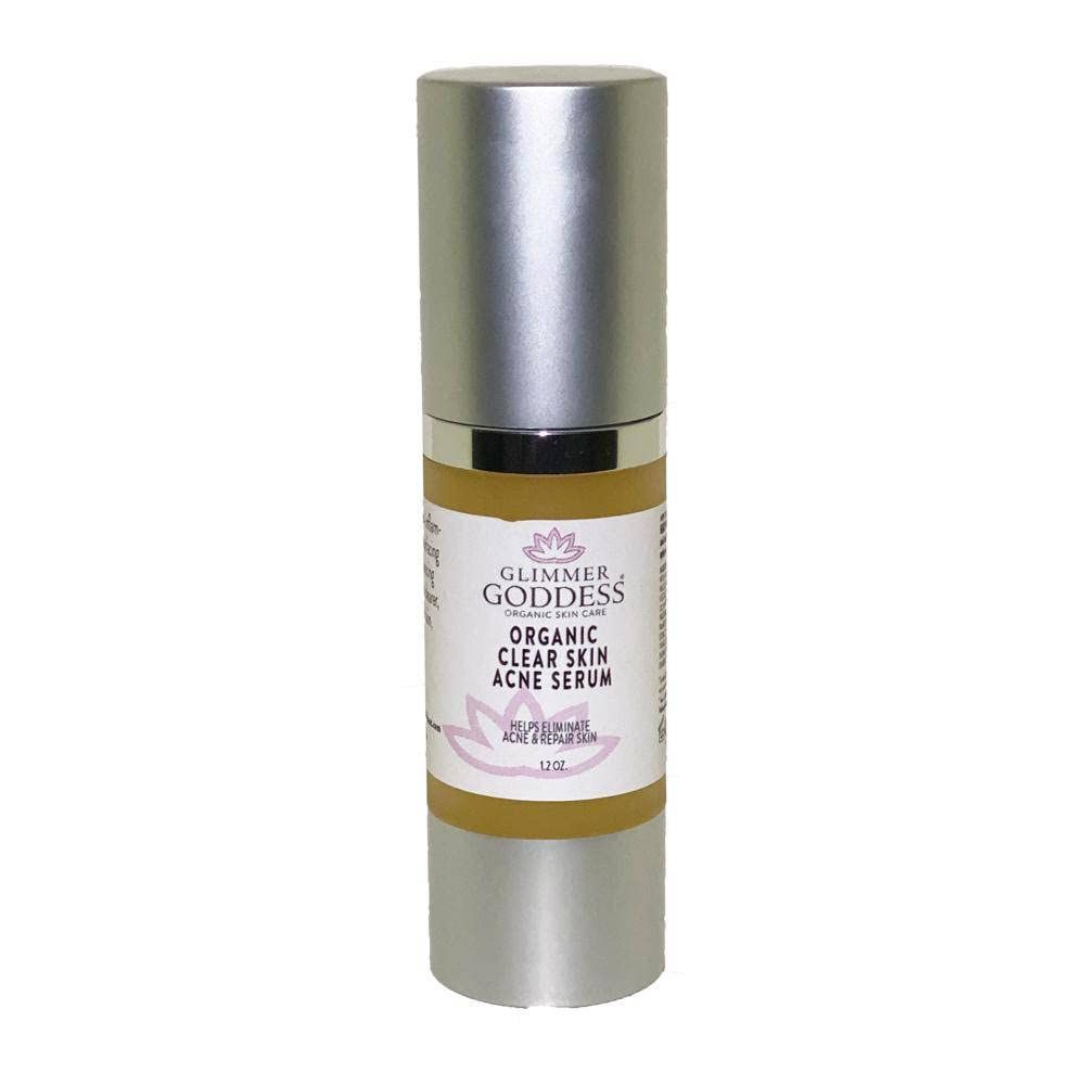 Glimmer Goddess Organic Clear Skin Serum for Acne Prone Skin, 1.0 oz