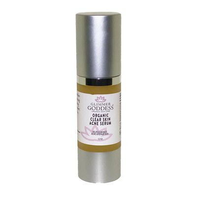 Glimmer Goddess Organic Clear Skin Serum for Acne Prone Skin, 1.0 oz
