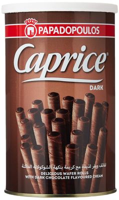 Papadopoulos Caprice Dark Chocolate Wafers, 250g
