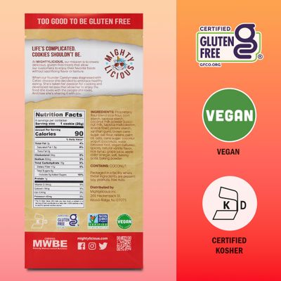 MIGHTYLICIOUS Vegan Spicy Oatmeal Raisin Cookies - Gluten-Free, Dairy-Free, Allergen Friendly, Egg-Free, Non-GMO, Kosher, Preservative-Free - Snack Option for a Guilt-Free Treat - 6.5 Oz 3 Pack