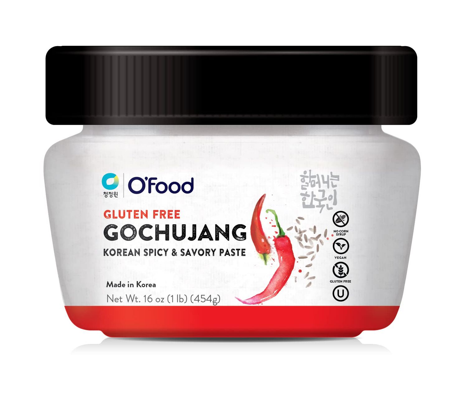 Chung Jung One O&#39;Food Gluten-Free Gochujang Korean Red Chili Pepper Paste Hot Sauce, Spicy, Sweet and Savory Fermented Condiment