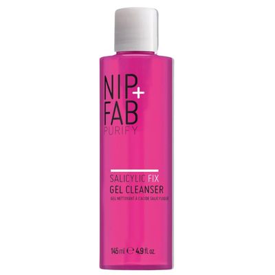 Nip Fab Salicylic Fix Gel Face Cleanser with Niacinamide and Allantoin, Hydrating BHA Facial Cleansing Face Wash, Salicylic Cleaner, Antioxidants 4.9 Fl Oz