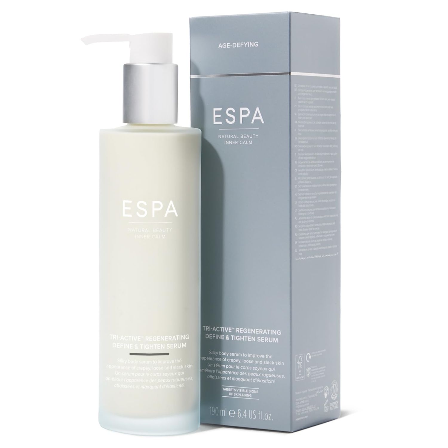ESPA Tri-Active Regenerating Define &amp; Tighten Body Serum 190ml Bio Retinol