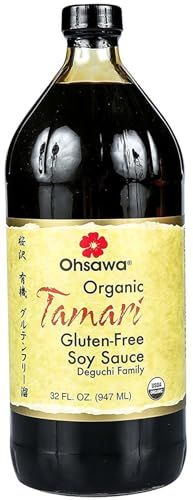 Ohsawa - Wheat-Free Tamari Soy Sauce - Traditionally Brewed, Gluten-Free, Non-GMO, Ideal for Cooking, Marinades, Stir-Fries - 32 Fl Oz