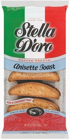 Stella D&#39;oro, Anisette Toast, 5.7oz Bag Pack of 6 by Stella D&#39;oro Foods