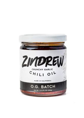 ZINDREW CHILI Crunchy Garlic Chili Oil OG BATCH. Premium Spicy, Savory, Umami Gourmet All-Purpose Hot Chili Crisp Sauce OG BATCH- very mild heat and X BATCH- very spicy 8.12oz