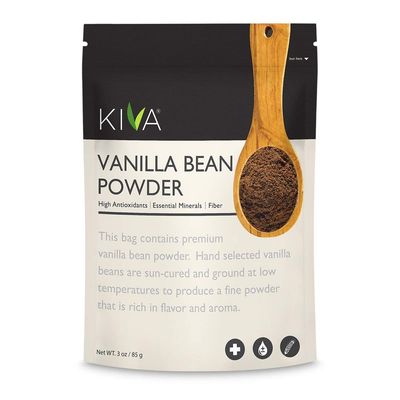 Kiva Vanilla Bean Powder, Gourmet-Grade, 100 Pure Natural Vanilla, Freshly Ground from Madagascar Bourbon Vanilla Beans, Aromatic and Fragrant, Gluten-Free, Non-GMO, Ideal for Baking, Smoothies, Be...