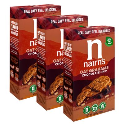 Nairn&#39;s Gluten Free Chocolate Chip Oat Grahams, 3 Packs5.64 oz