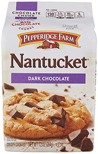 Pepperidge Farm, Chocolate Chunk Crispy Cookies, Nantucket Dark Chocolate, 7.2 Ounce