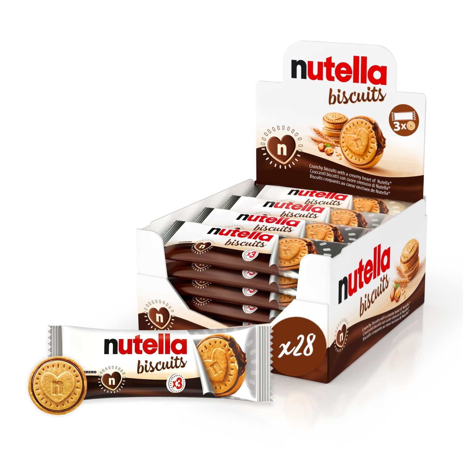 Nutella Biscuits Box of 2, Pack of 56