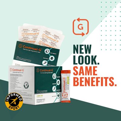 CONTINUAL - G Glyteine Powder Cellular Enhancing Glutathione Supplement, Supports Liver Health, 60 Days Supply Lemon Lime Flavour 415mg
