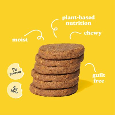 Love Chew Tasty, Gluten Free Cookies - Banana Bread 10 Count - Vegan - Healthy, Paleo, Non GMO Snacks - Individually Wrapped, Soft Baked Cookies - Made from High Protein Almonds - 2 Ounce Each