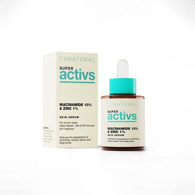 Conatural Niacinamide Serum 30ml 10 Zinc 1 - Anti-Aging Skin Serum &amp; Pore Minimizer, Vitamin Serum for Skin, Glowing Complexion, Effective Solution for Open Pores &amp; Large Pores Reduction