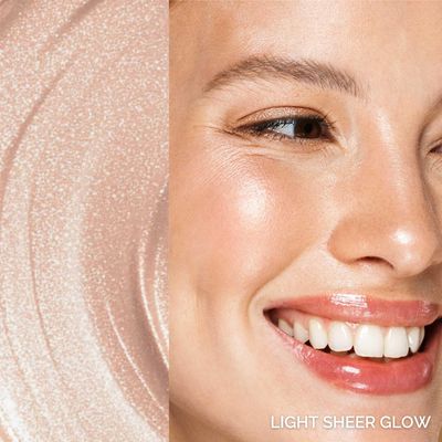 Elizabeth Mott Thank Me Later Glow Enhancer &amp; Primer - Dermatologist &amp; Allergy Tested - Illuminating Makeup Base &amp; Highlighter for a Natural Glow - Vegan, Cruelty-Free - Light Sheer Glow Shade, 30g