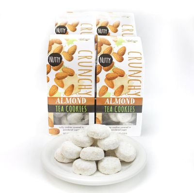 Too Good Gourmet 6 Pack of Almond Tea Cookies Soft Baked to Perfection Powder Sugar Topping Great Gift